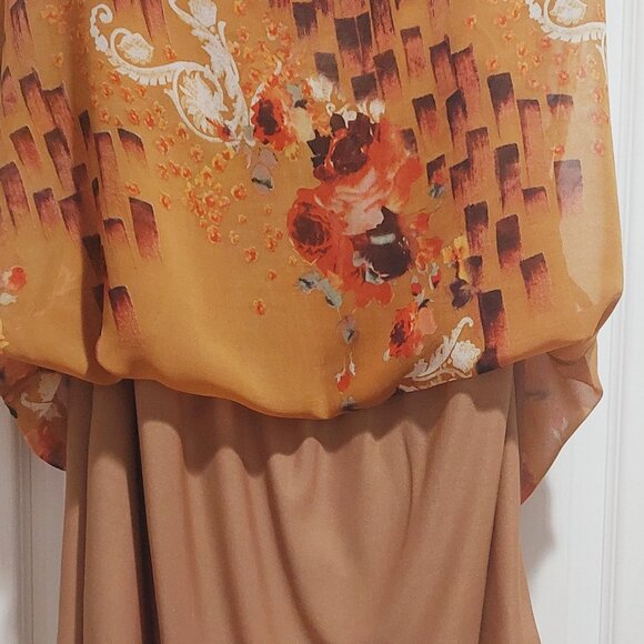 Multicolored Blu Pepper Sun Dress Sz L - Picture 3 of 3